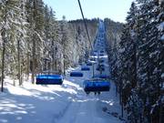 Scheiblberg-Express - 6-persoons hogesnelheidsstoeltjeslift (koppelbaar) met kap en stoelverwarming