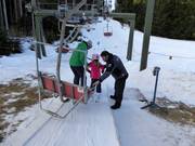 Kinderen helpt men graag in het skigebied Lavarone