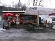 Kiosk bij de parkeerplaats