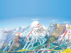 Pistekaart Banff Sunshine