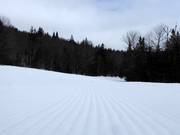 Perfect geprepareerde piste in het skigebied Killington