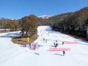 Uitzicht op het beginnersgebied Friday Flat