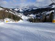 Piste van Arabba naar de Campolongo Pass