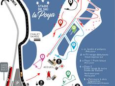 Pistekaart La Poya – Vallorcine