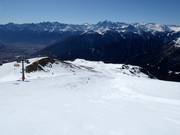 Watles piste bij de bovenste vierpersoonsstoeltjeslift