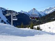 Thanellerbahn - 6-persoons hogesnelheidsstoeltjeslift (koppelbaar) met kap