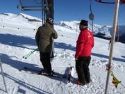 Vriendelijk en attent personeel bij de sleeplift