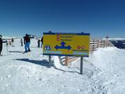 Duidelijke bewegwijzering op de Aineck