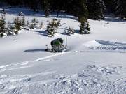 Sneeuwkanon in het skigebied Loser