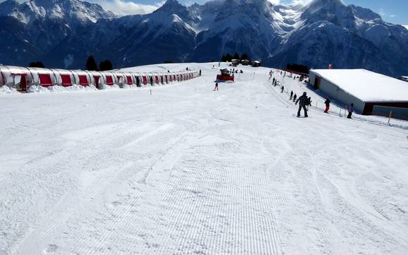 Skigebieden voor beginners in het Unterengadin – Beginners Scuol – Motta Naluns