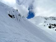 Extreem terrein laat de harten van gevorderde skiërs sneller kloppen