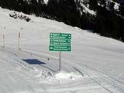 Waarschuwingsbord bij de Thaneller