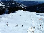 De blauwe piste bij de Kings Cab