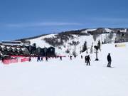 Pistes in het dal bij Park City Mountain Village