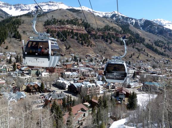 Telluride Free Gondola 1 - 8-persoons gondel (met 1 kabel)