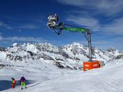 Sneeuwkanonnen bij de Eisgrat