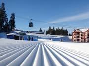 Eersteklas pistepreparatie in het skigebied Kläppen