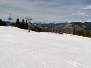 Oefenpiste bij het bergstation van de Eagle Bahn Gondola