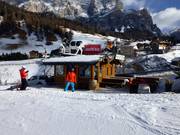 Snack-bar aan de rand van de piste