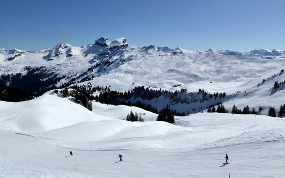 Grootste hoogteverschil in het kanton Schwyz – skigebied Hoch-Ybrig – Unteriberg/Oberiberg