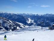 Brede pistes overheersen in het skigebied Sillian