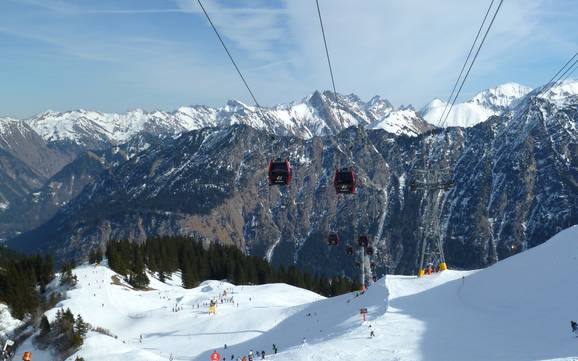 Grootste skigebied in de skiregio Oberstdorf/Kleinwalsertal – skigebied Fellhorn/Kanzelwand – Oberstdorf/Riezlern