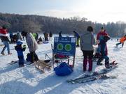 Bebording bij de skilift