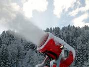 Sneeuwkanon bij de Wankliften