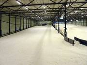 Uitzicht op de beginnerspiste