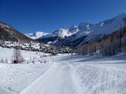 Gemakkelijke piste Kalbermatten aan de rand van Saas-Fee