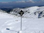 Zwarte piste-markering