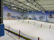 Uitzicht op het beginnersgebied vanaf de stoeltjeslift