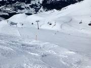 Middelzware afdaling bij de Urdenfürggli