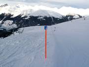 Zeer goede pisteafzettingen