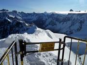 Niets voor bange harten is de toegang tot de piste