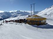 Bar Nevada - bediende paraplubar op 2176 m