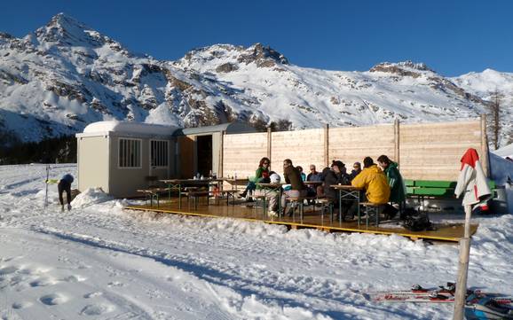 Hutten, Bergrestaurants  Bergell – Bergrestaurants, hutten Aela – Maloja