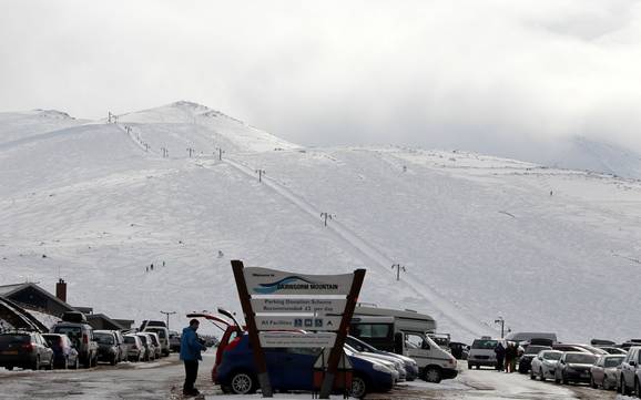 Hoogste skigebied in het Nationaal Park Cairngorms – skigebied Cairngorm Mountain