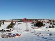 Uitzicht op Sälens Högfjällshotell