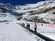 Transportband 1 in het oefenterrein Murmi Snowpark