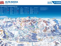 Pistekaart Alta Badia