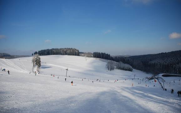 Grootste hoogteverschil in het district Olpe – skigebied Fahlenscheid – Olpe