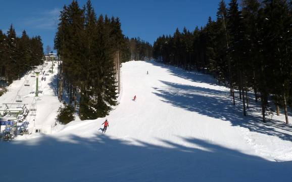 Skigebieden voor gevorderden en off-piste skiërs Tsjechische Ertsgebergte – Gevorderden, off-piste skiërs Keilberg (Klínovec)