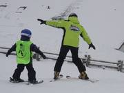 Perfecte begeleiding van de skischool Biberwier