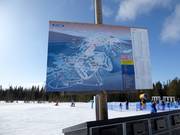 Pistekaart in het skigebied Idre Fjäll