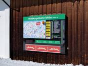 Informatiebord bij het middenstation van de Wildkogelbahn