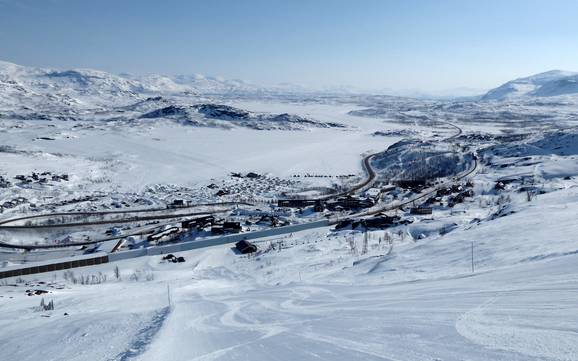 Grootste skigebied in de provincie Norrbotten (Norrbottens län) – skigebied Riksgränsen