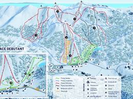 Pistekaart Gréolières les Neiges