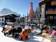 Schirmbar van Hotel Petersboden (Oberlech)