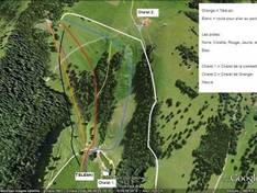 Pistekaart La Combette – Baulmes